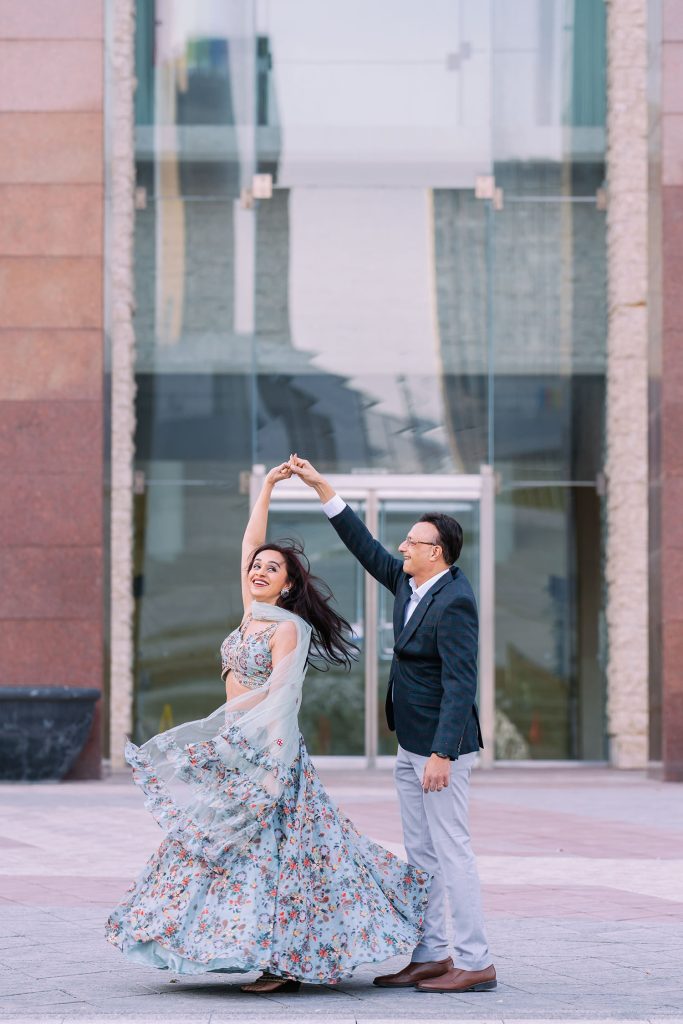 Ran & Lavanya's Anniversary photo shoot at Edmonton Churchil Square