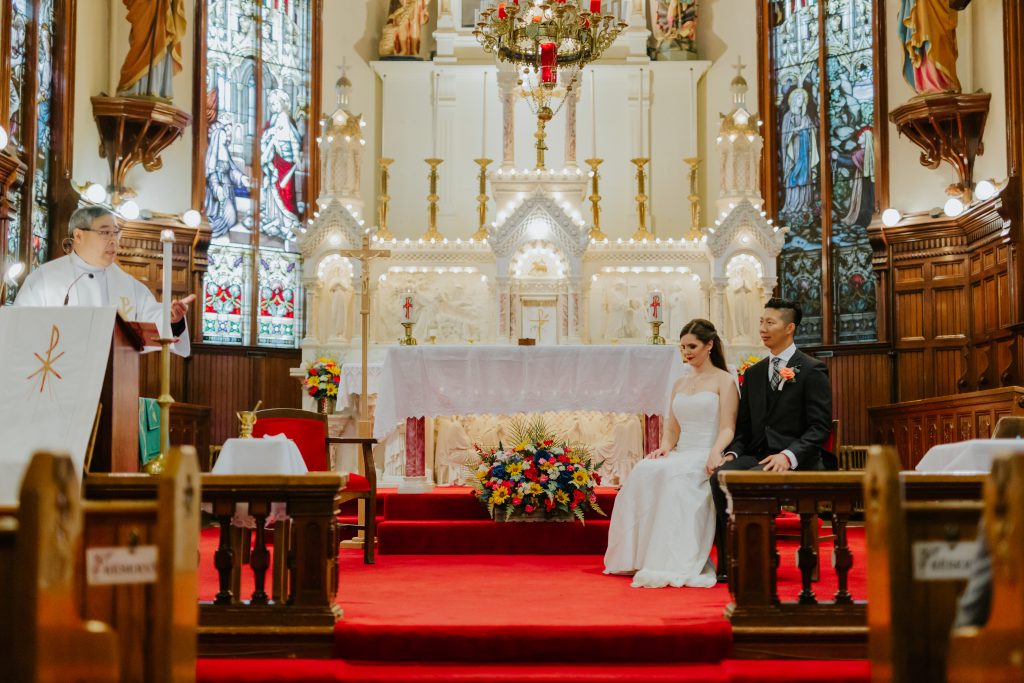 Wedding at St. Joachim Catholic Church